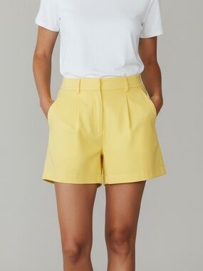 a new day Bright Yellow High-Rise Tailored Women's Shorts